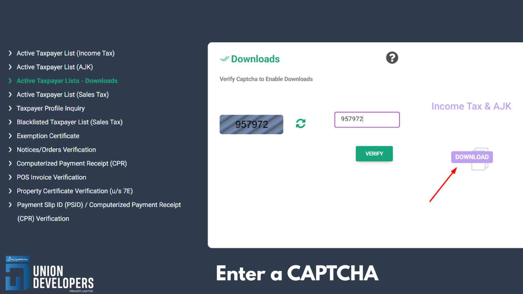 Enter a CAPTCHA code